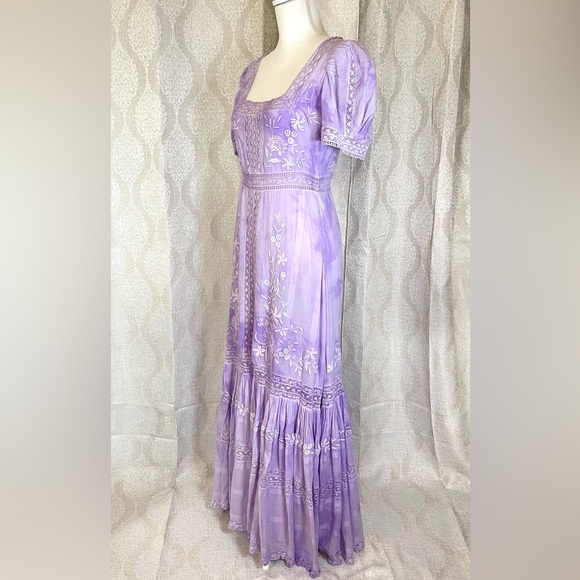 LoveShackFancy Ryan Maxi Dress In Lavender Size 4 - Picture 2 of 13